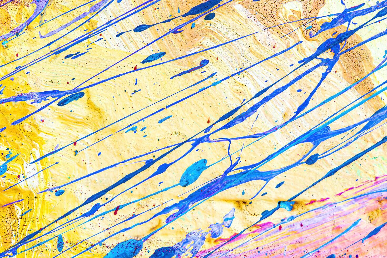 Colorful graffiti painted on a wall. Abstract urban background. photo