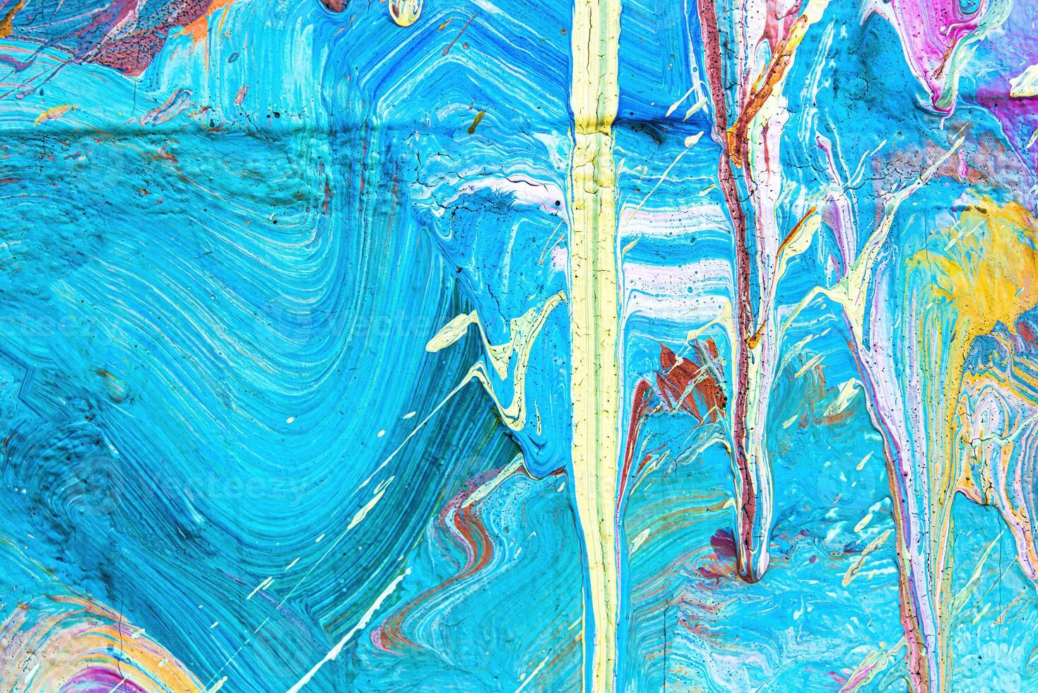 Colorful graffiti painted on a wall. Abstract urban background. photo