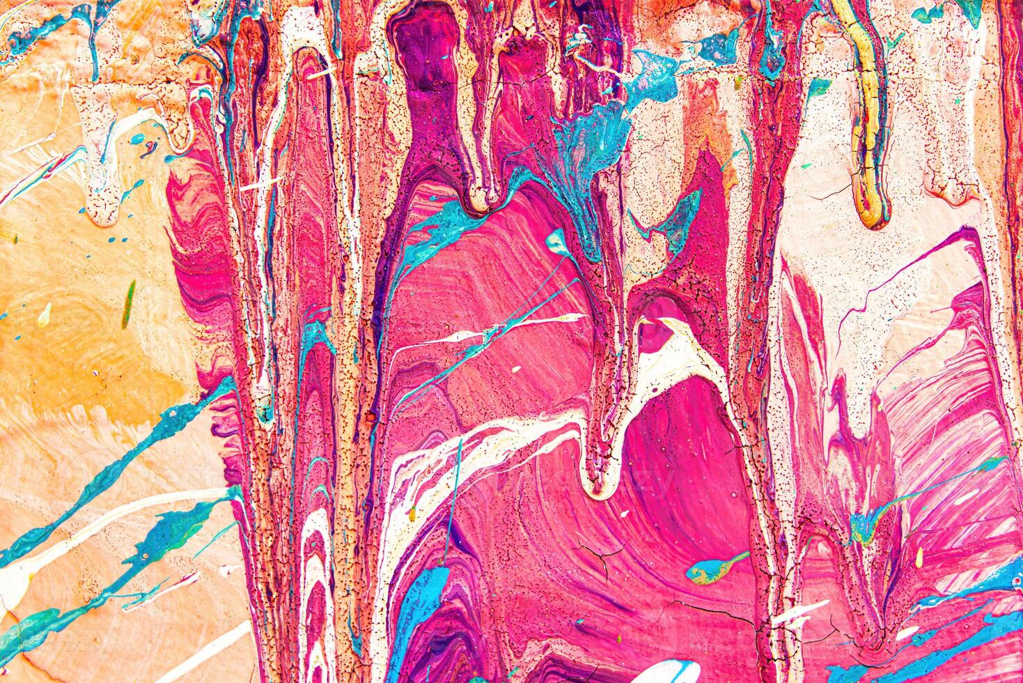 Colorful graffiti painted on a wall. Abstract urban background. photo