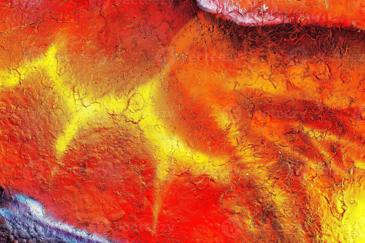 Colorful graffiti painted on a wall. Abstract urban background. Spray painting art. photo