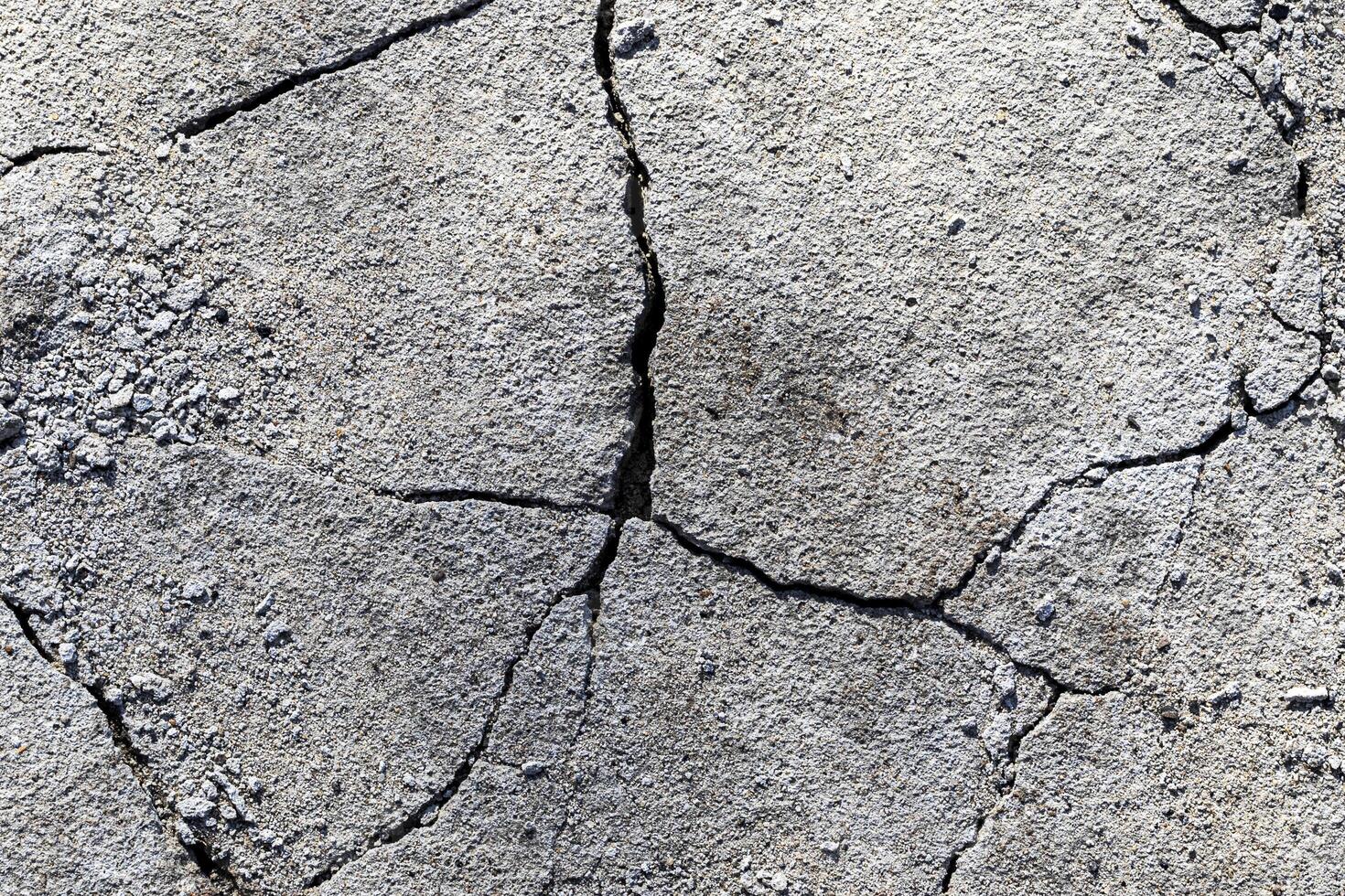 Texture of a concrete wall with a crack. photo