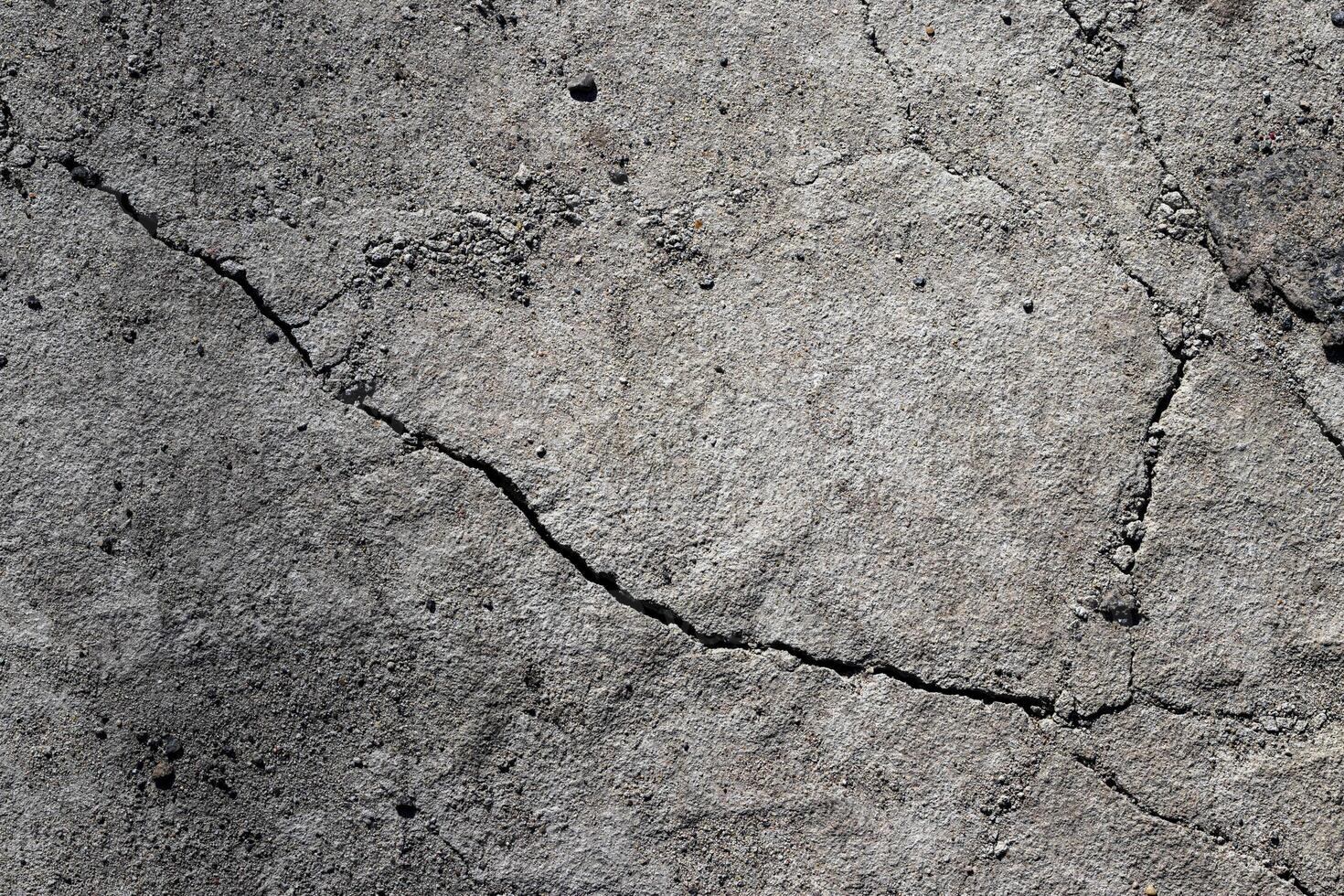Texture of a concrete wall with a crack. photo