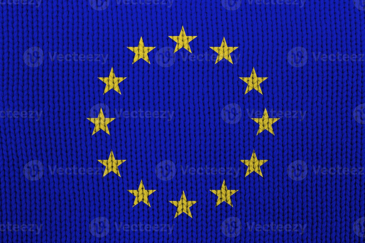 European Union flag abstract background. photo