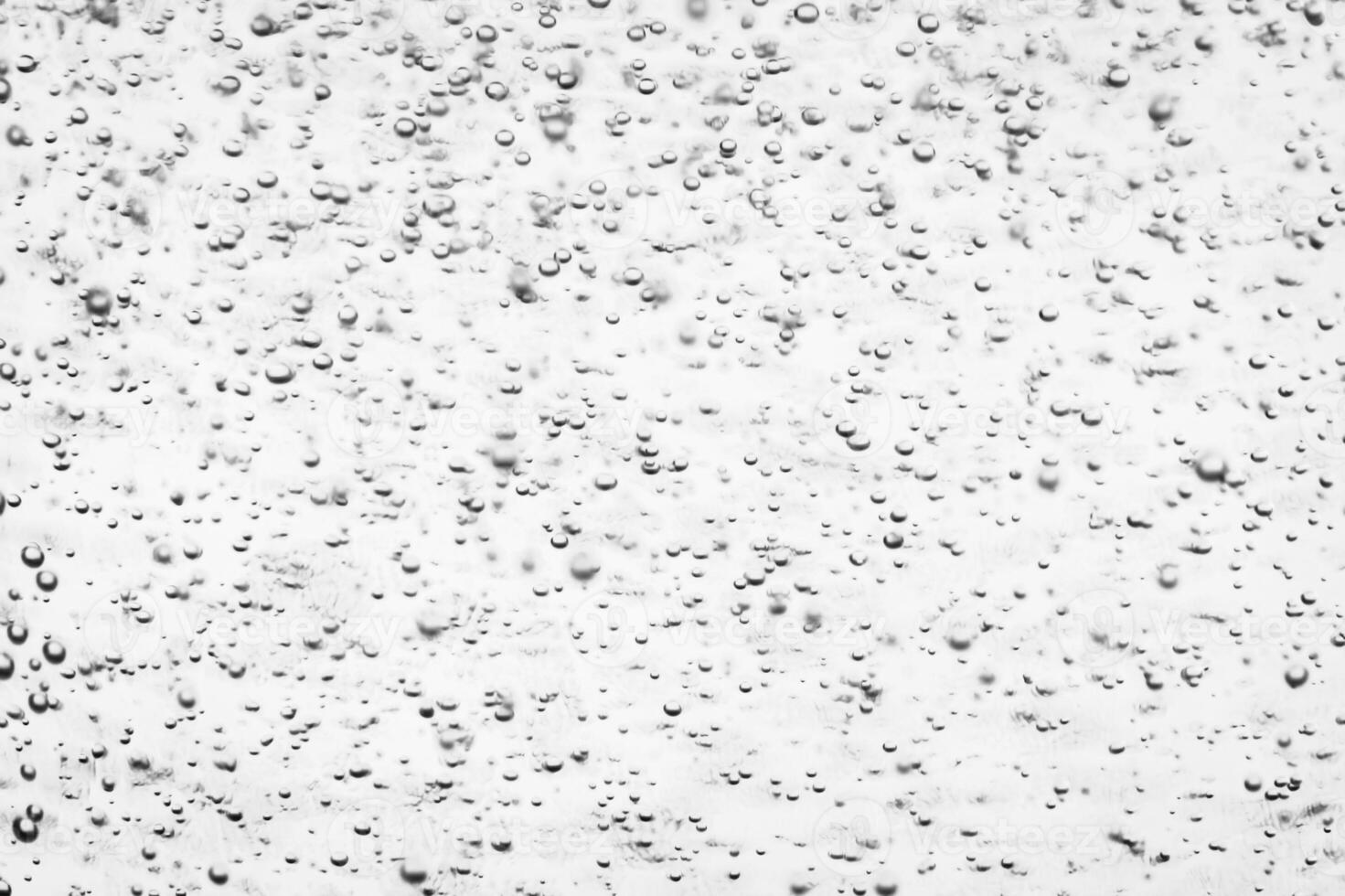 Monochrome background with air bubbles in the liquid. Carbonated drinks. Abstract backdrop. photo
