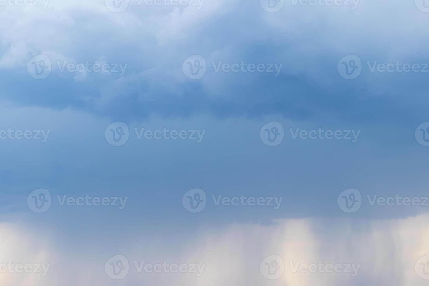 Cloud with rain coming out of it. Overcast weather. Abstract background. photo