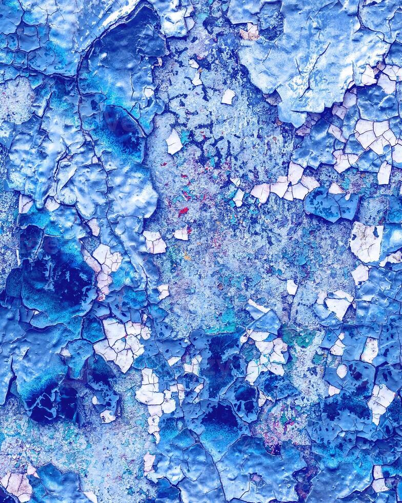 Fragment of colored graffiti painted on a wall. photo