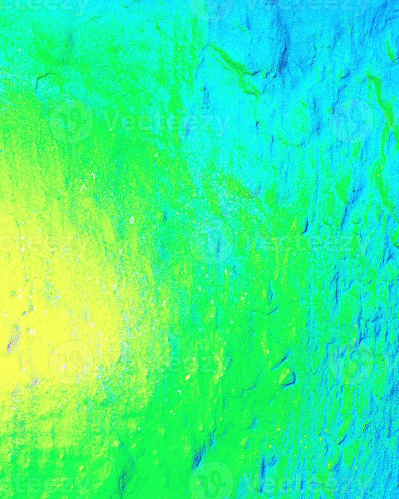 Fragment of colored graffiti painted on a wall. photo