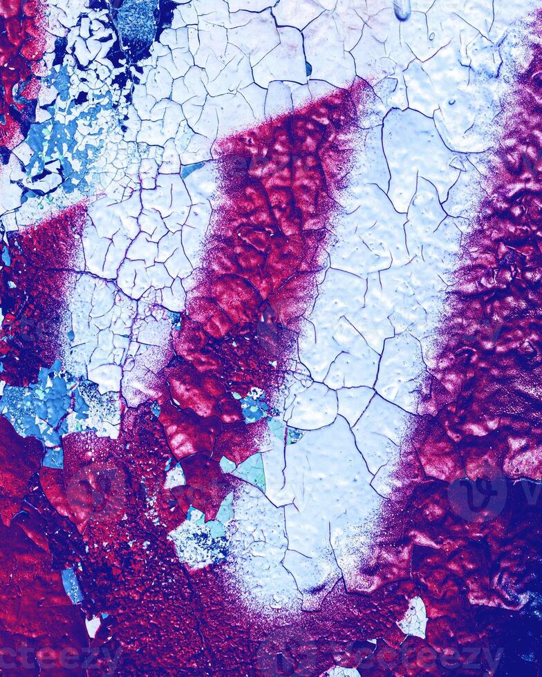Fragment of colored graffiti painted on a wall. photo