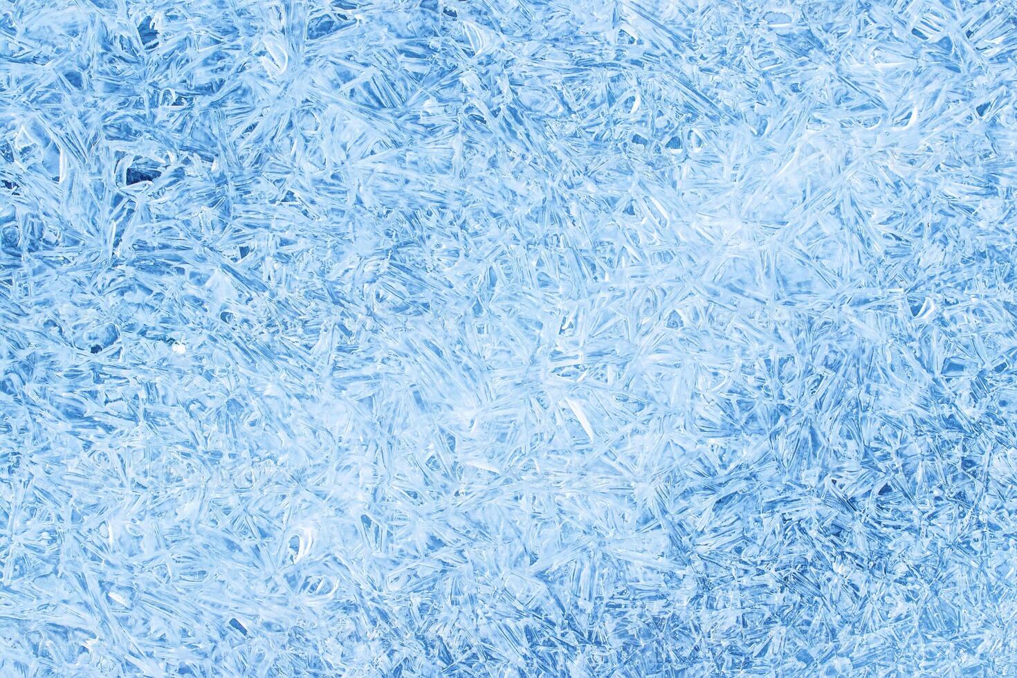 Texture of ice in the winter. Abstract background of frost for design, photographed closeup. photo