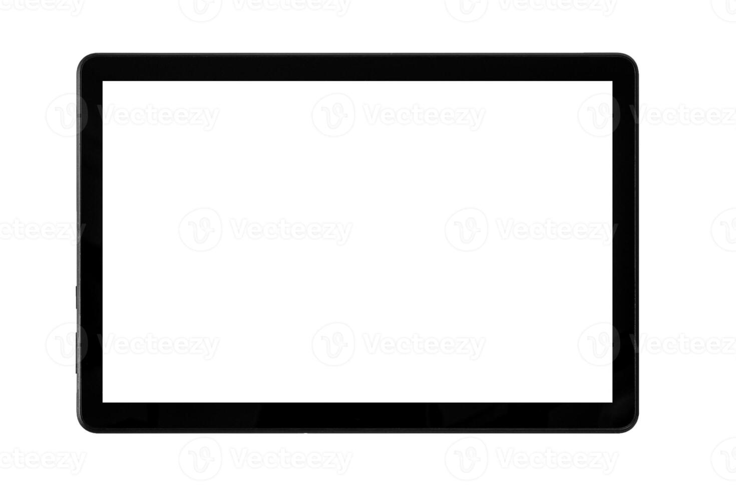 KALUGA, RUSSIAN FEDERATION - MAY 5 Tablet computer on a black wooden table. photo