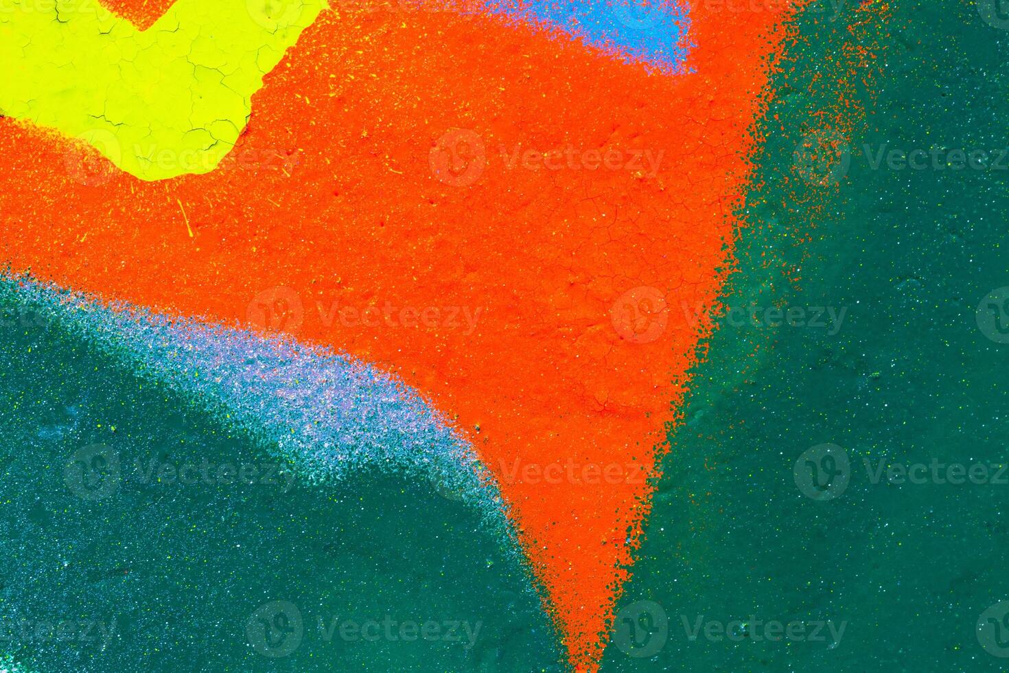 Fragment of colorful graffiti background. photo