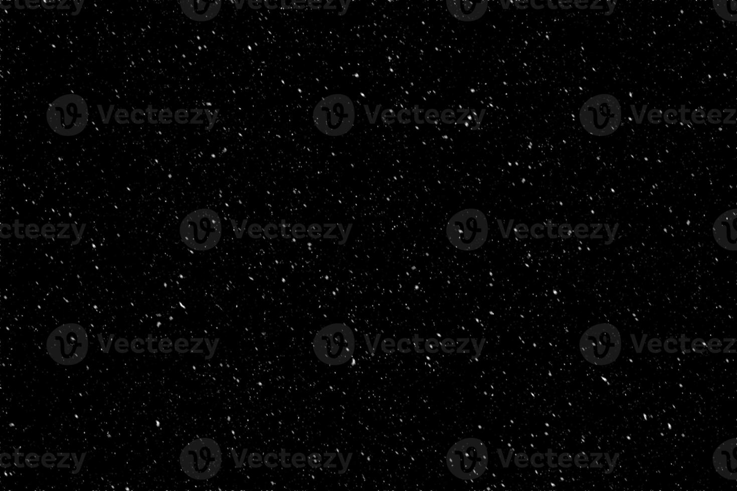 Snow overlay effect on the black background. photo