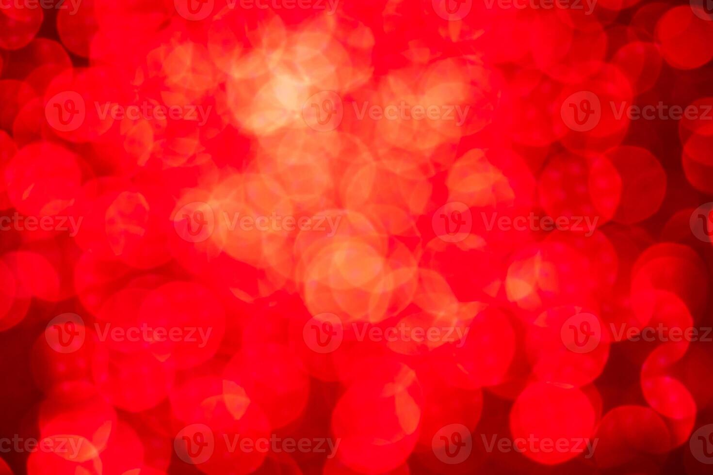 Red lights abstract bokeh backdrop. Chrismas or valentine's day lights bokeh. photo
