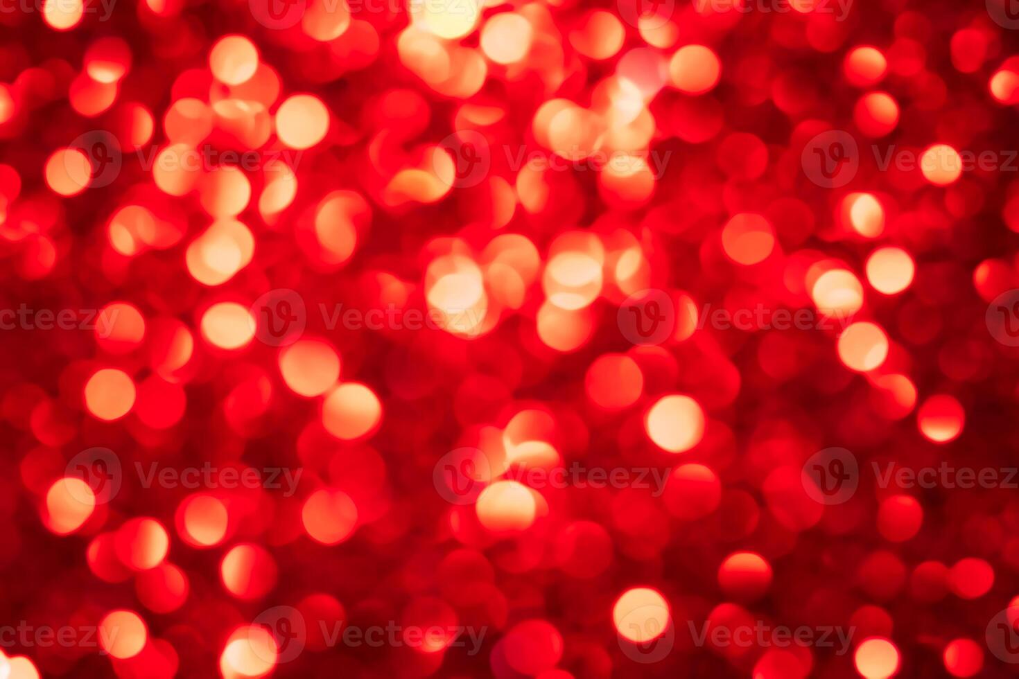 Red lights abstract bokeh backdrop. Chrismas or valentine's day lights bokeh. photo