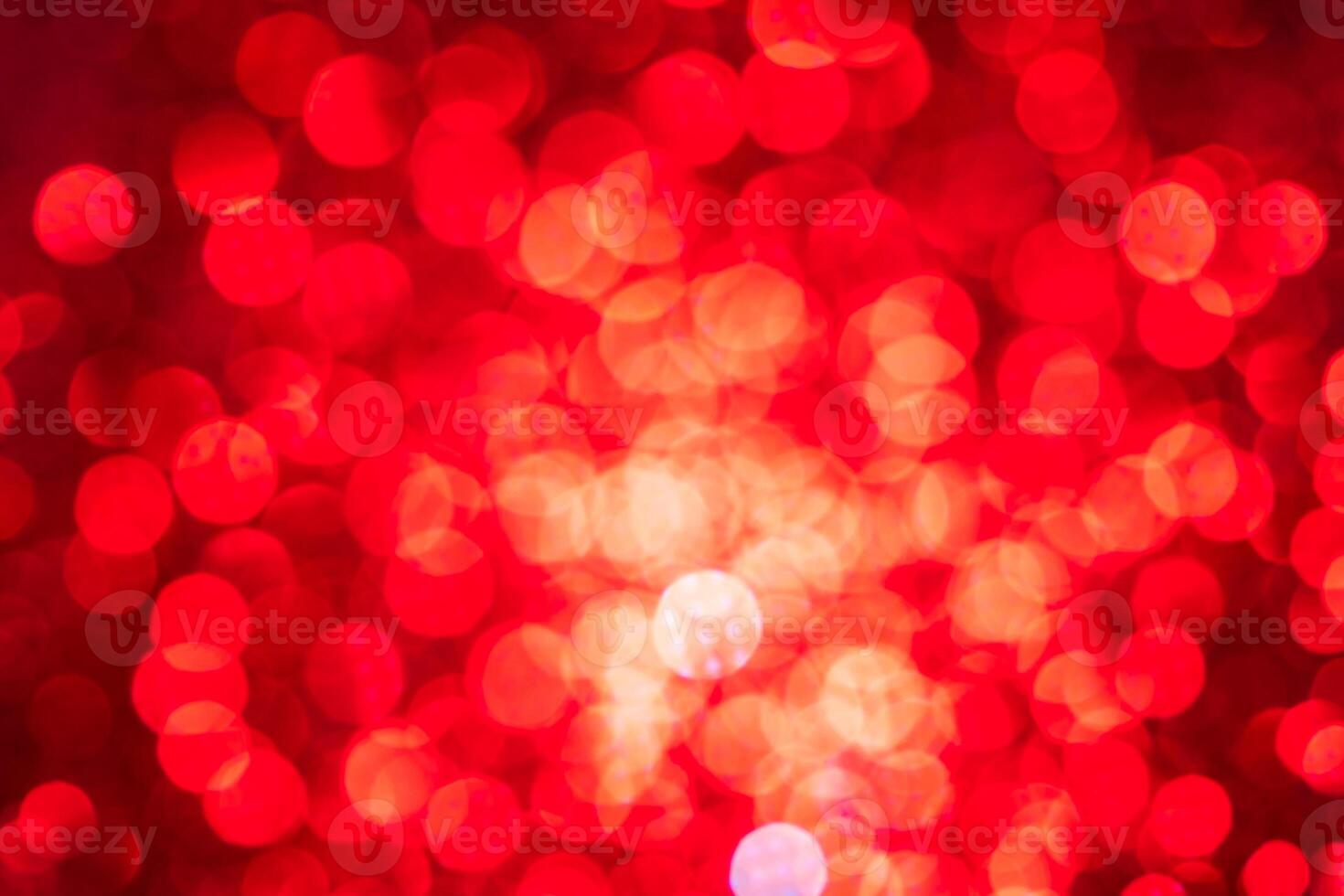 Red lights abstract bokeh backdrop. Chrismas or valentine's day lights bokeh. photo