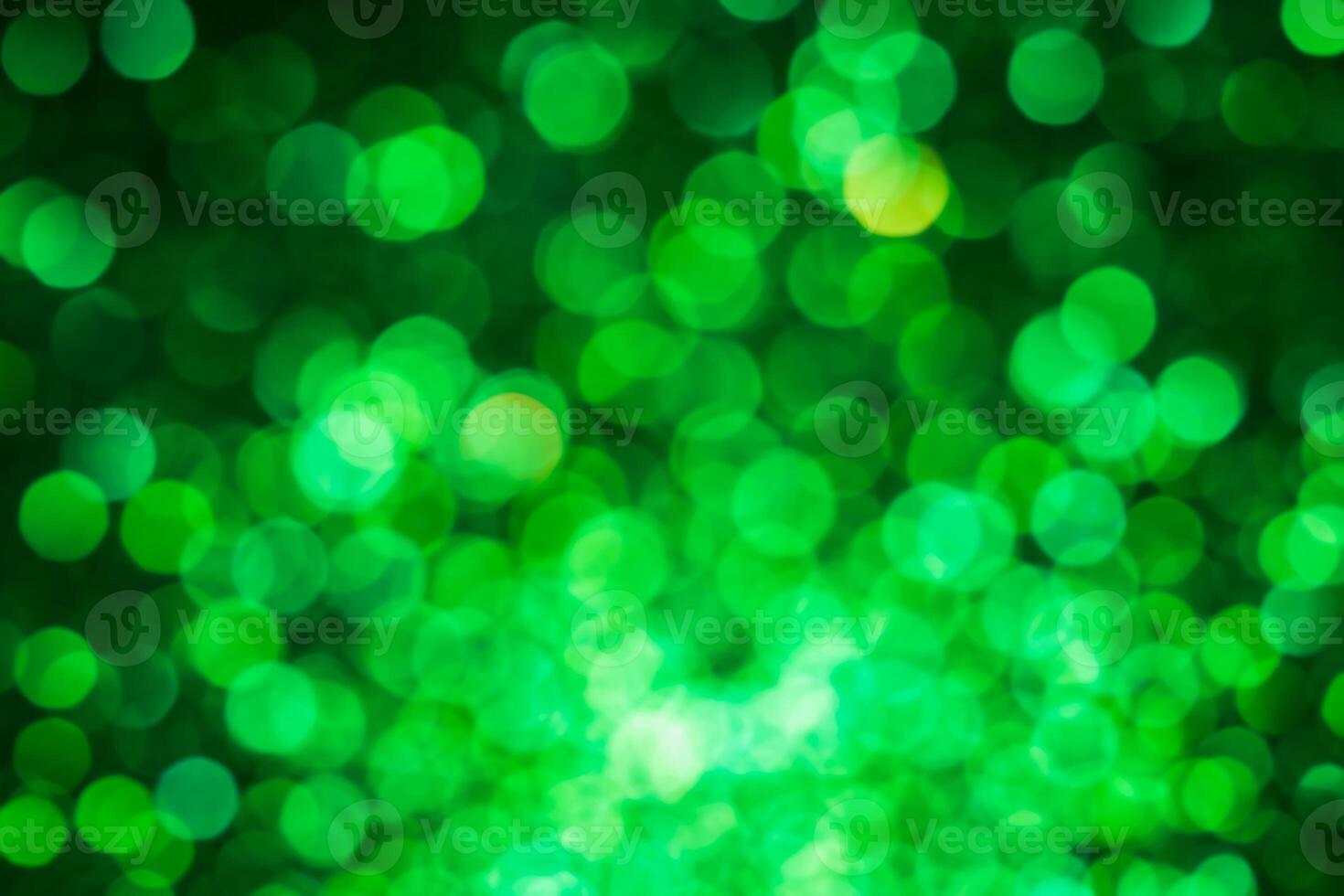 Green lights abstract bokeh backdrop. Chrismas lights bokeh. photo