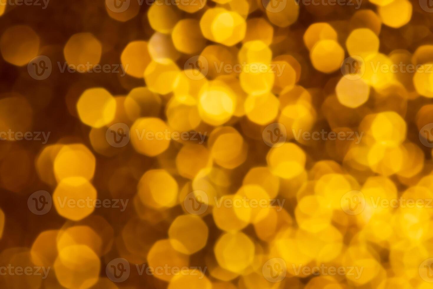 Golden lights abstract bokeh backdrop. Chrismas lights bokeh. photo