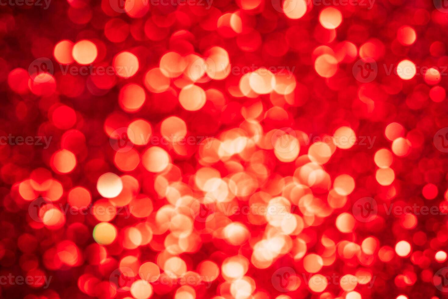 Red lights abstract bokeh backdrop. Chrismas or valentine's day lights bokeh. photo