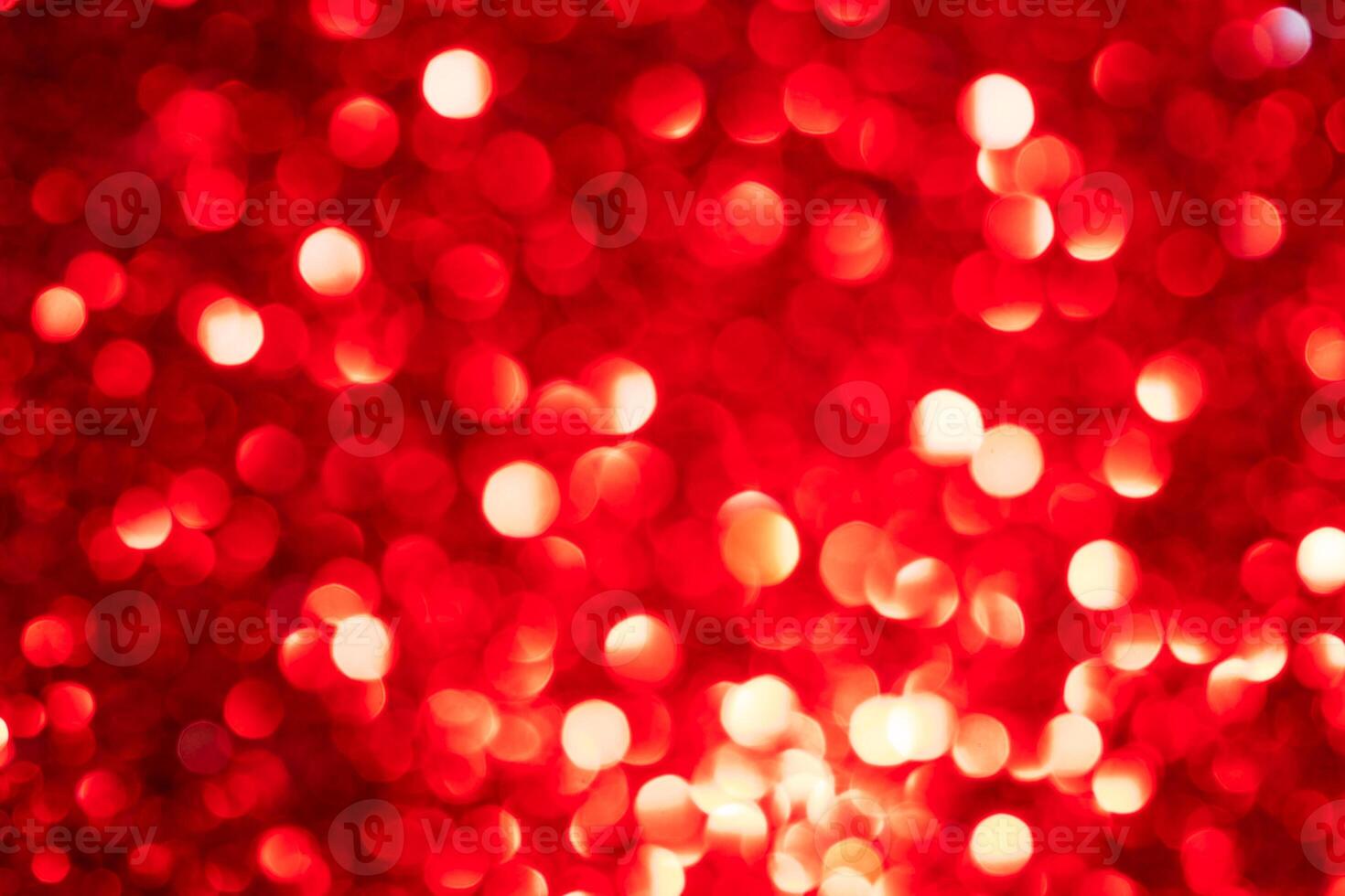 Red lights abstract bokeh backdrop. Chrismas or valentine's day lights bokeh. photo