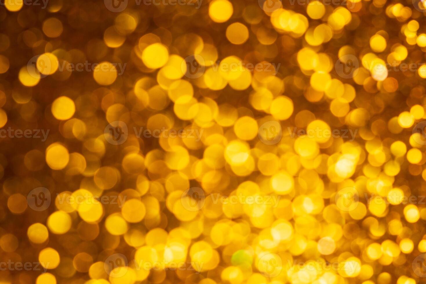 Golden lights abstract bokeh backdrop. Chrismas lights bokeh. photo