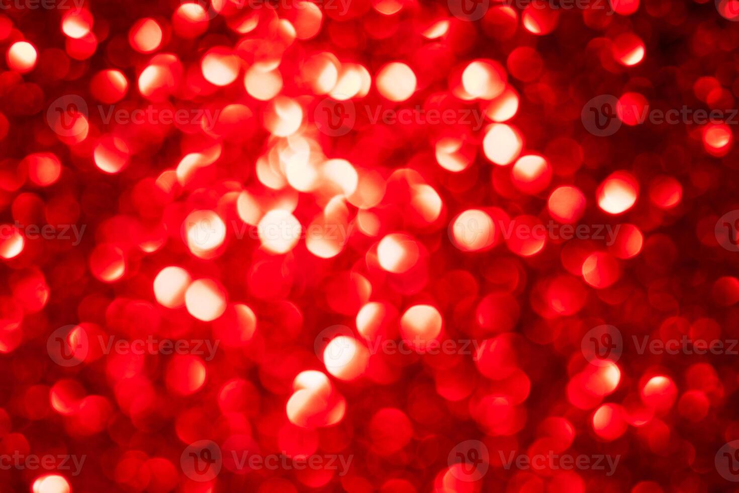 Red lights abstract bokeh backdrop. Chrismas or valentine's day lights bokeh. photo