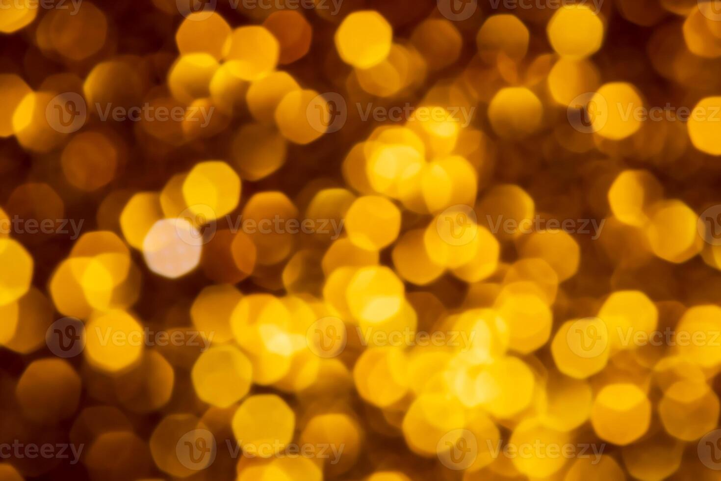 Golden lights abstract bokeh backdrop. Chrismas lights bokeh. photo