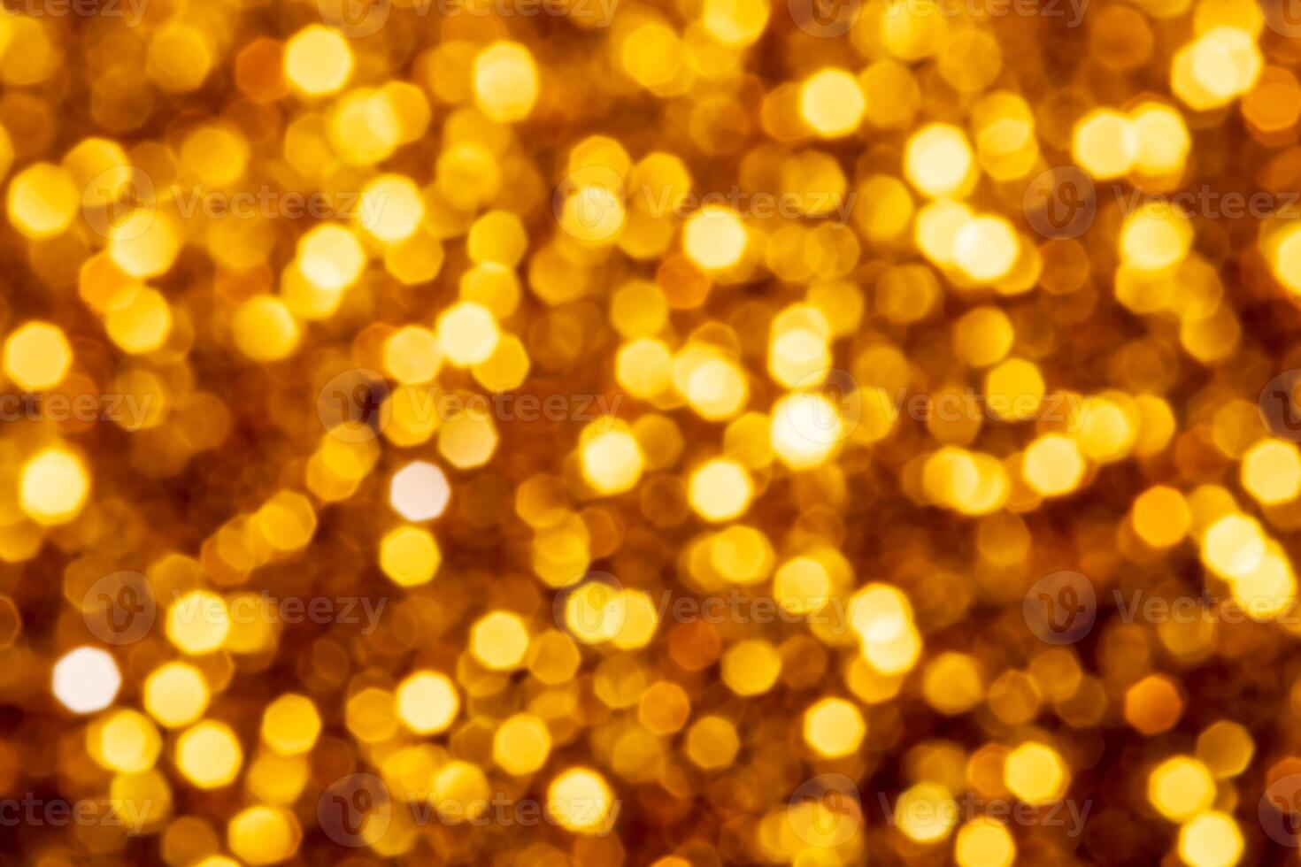 Golden lights abstract bokeh backdrop. Chrismas lights bokeh. photo
