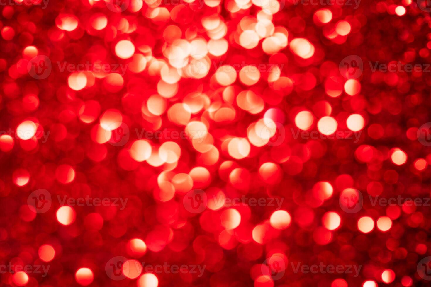 Red lights abstract bokeh backdrop. Chrismas or valentine's day lights bokeh. photo