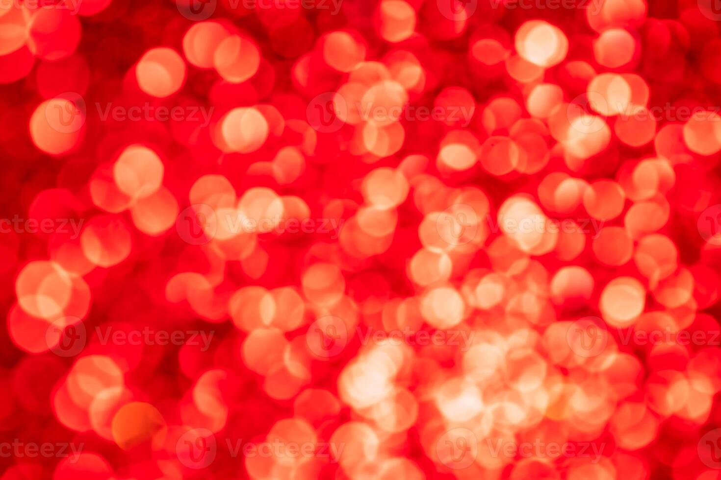 Red lights abstract bokeh backdrop. Chrismas or valentine's day lights bokeh. photo