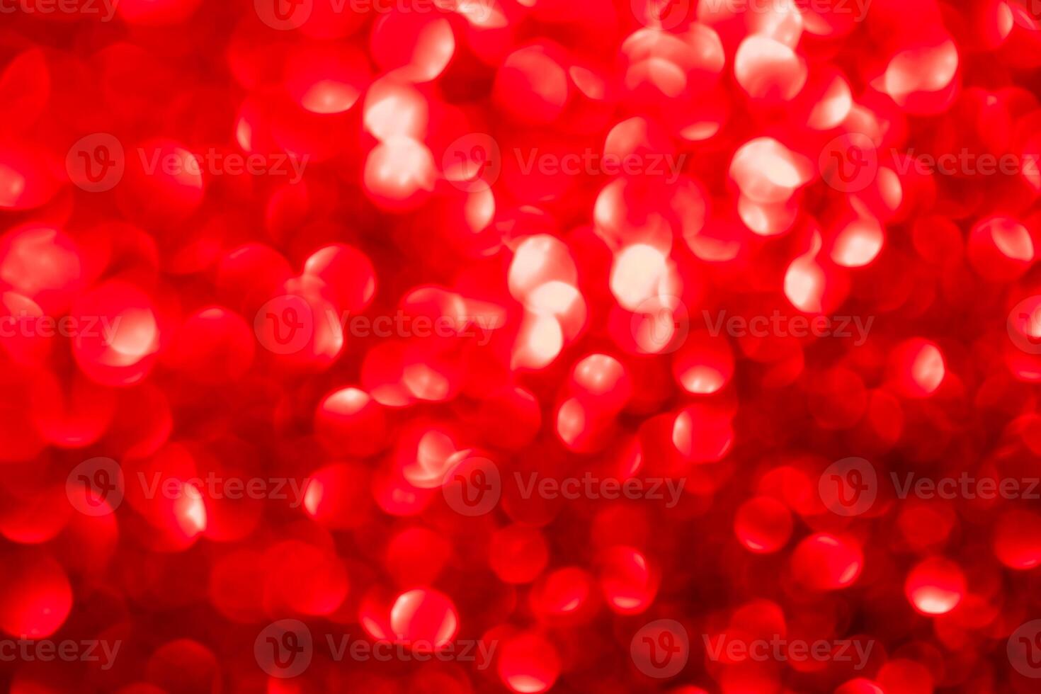 Red lights abstract bokeh backdrop. Chrismas or valentine's day lights bokeh. photo