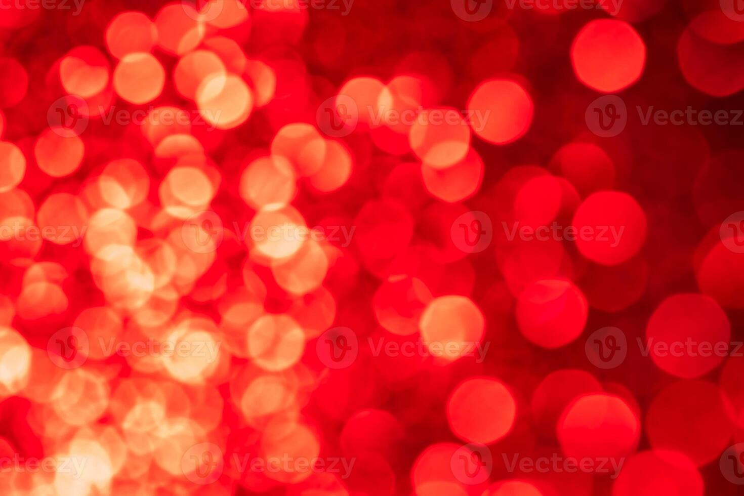 Red lights abstract bokeh backdrop. Chrismas or valentine's day lights bokeh. photo