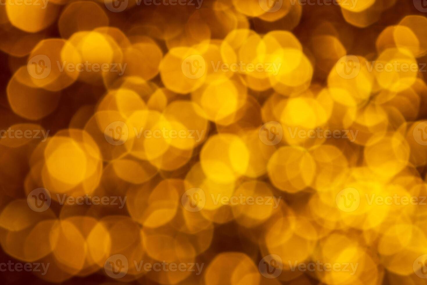 Golden lights abstract bokeh backdrop. Chrismas lights bokeh. photo