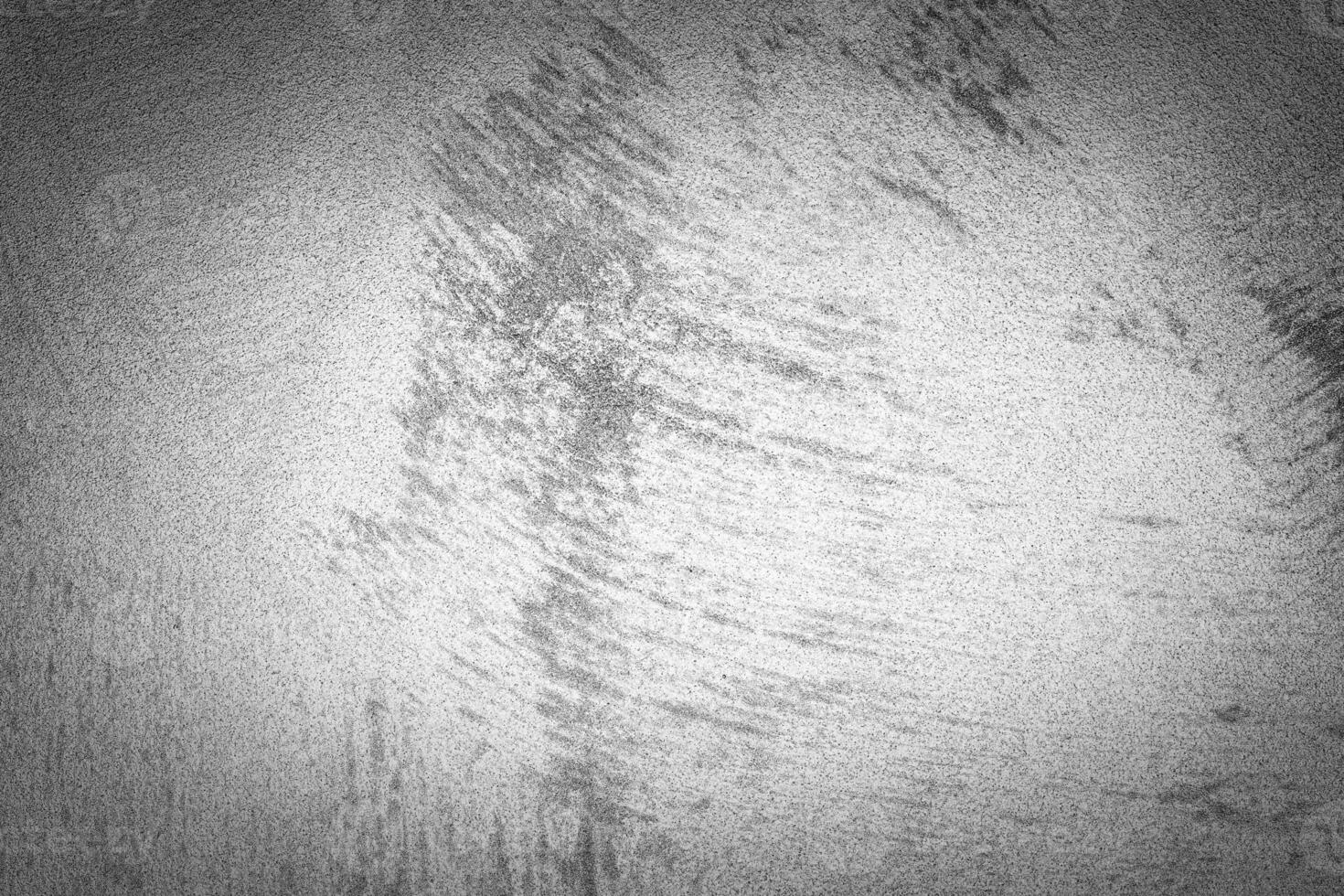 Gray decorative plaster texture with vignette. Abstract grunge background with copy space. photo