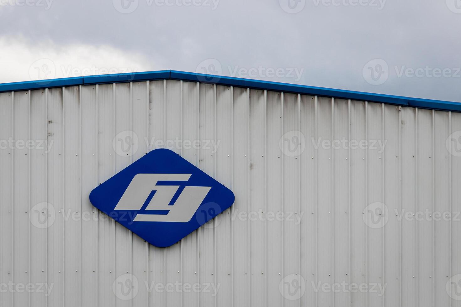 Russia, Kaluga - SEPTEMBER 29, 2020 Fuyao-glass logo on a wall. photo