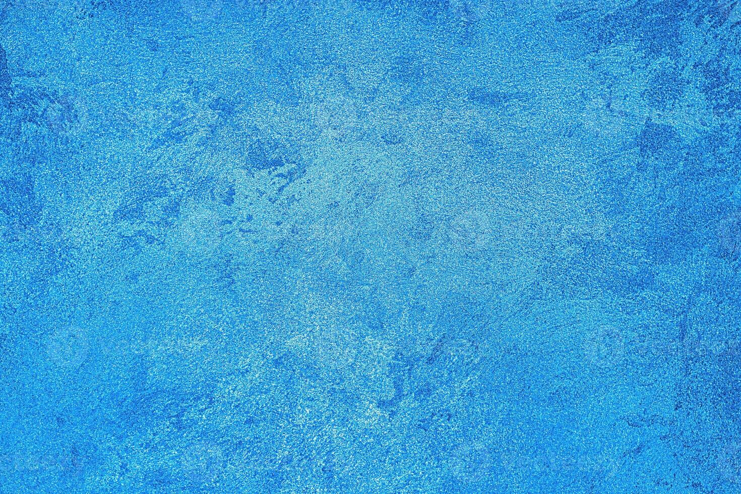 Texture of blue decorative plaster or concrete. Abstract grunge background. photo