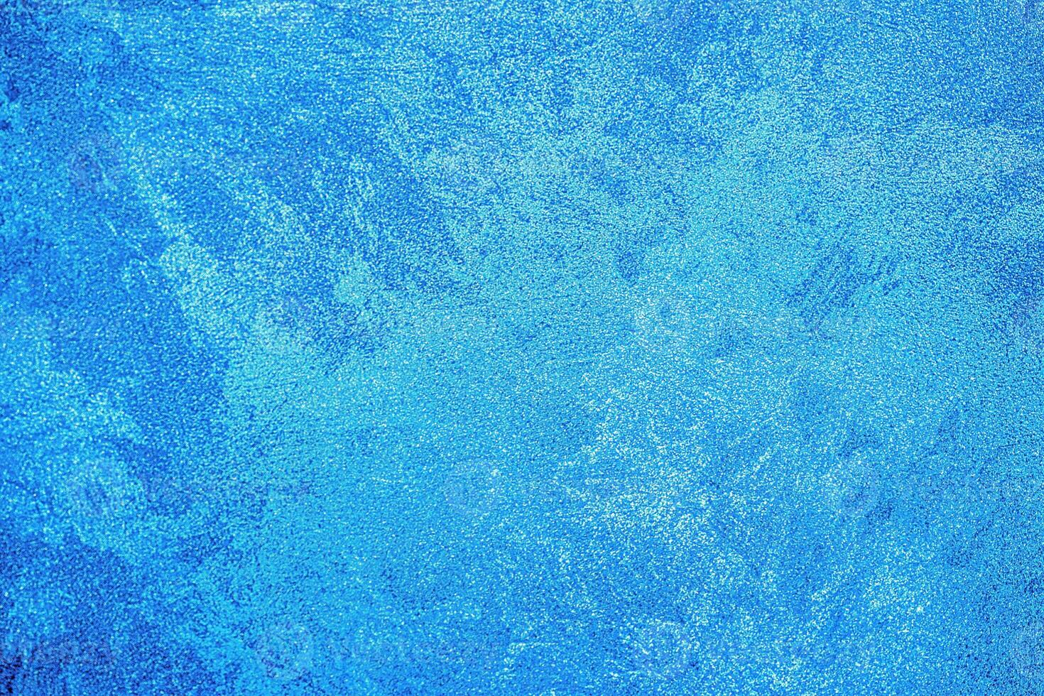 Texture of blue decorative plaster or concrete. Abstract grunge background. photo