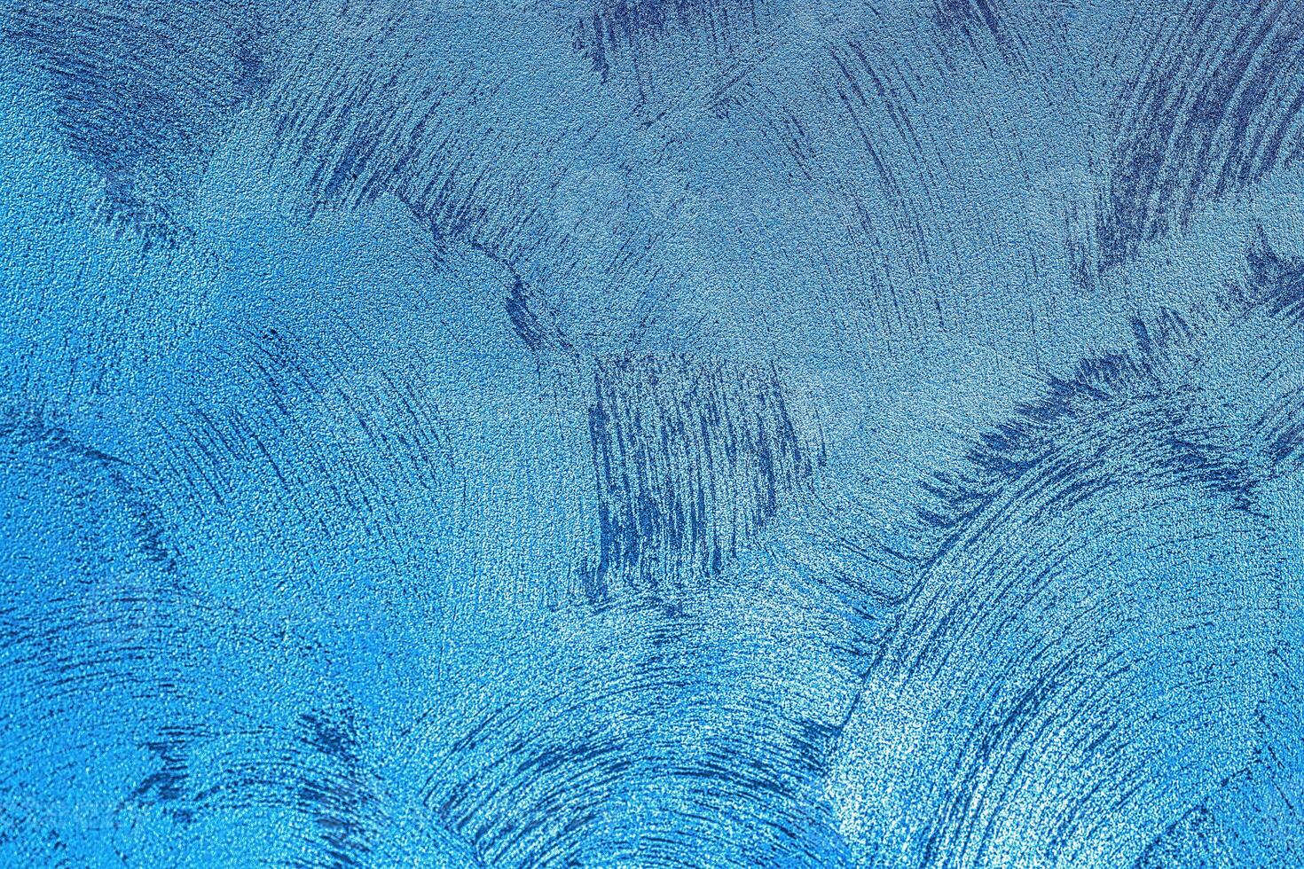 Texture of blue decorative plaster or concrete. Abstract grunge background. photo