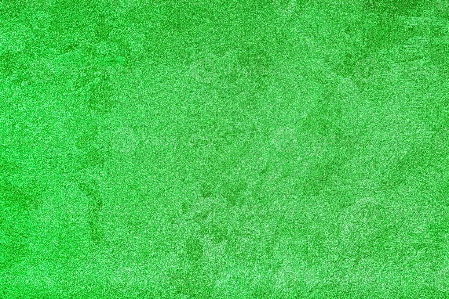 Texture of green decorative plaster or concrete. Abstract grunge background. photo