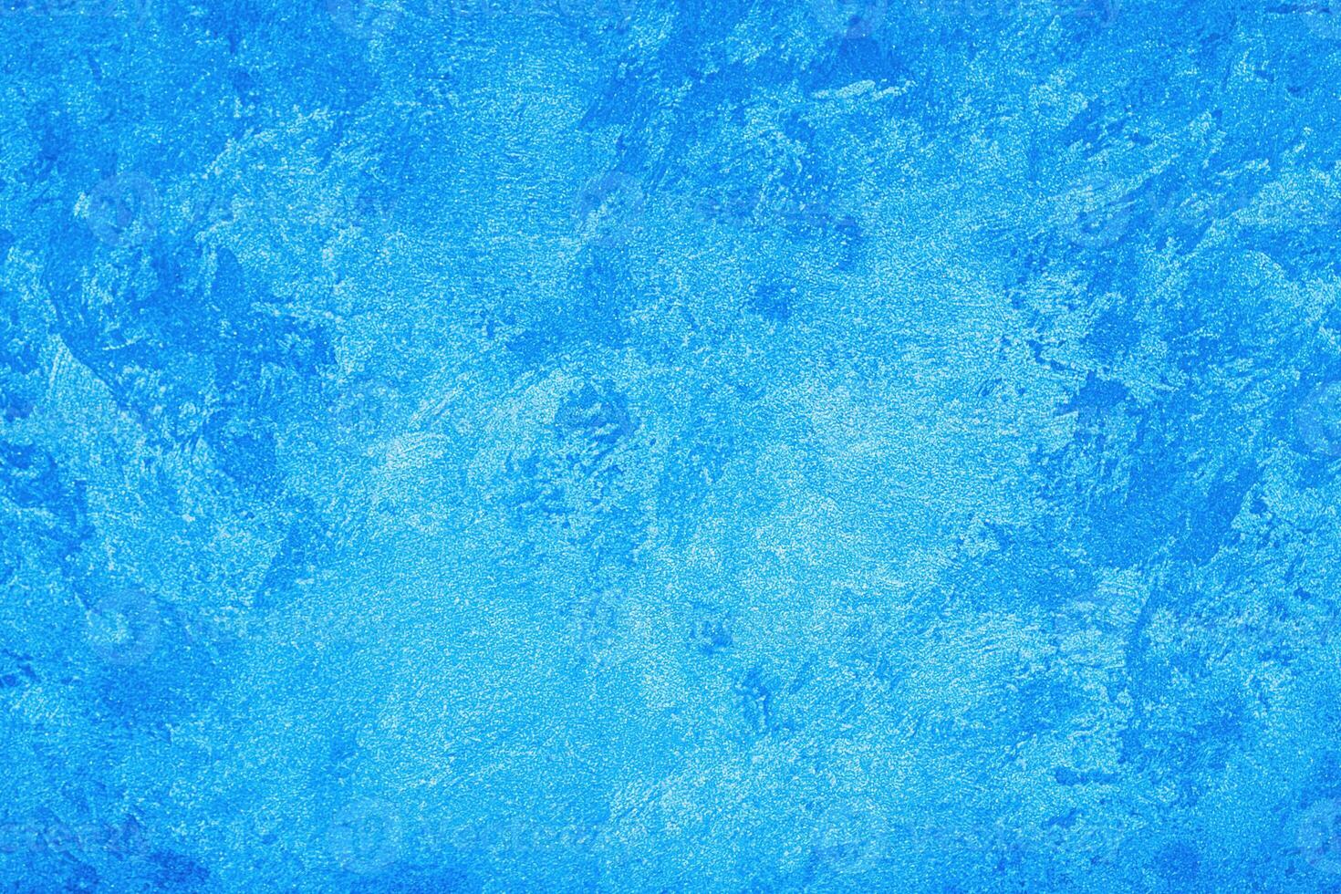 Texture of blue decorative plaster or concrete. Abstract grunge background. photo