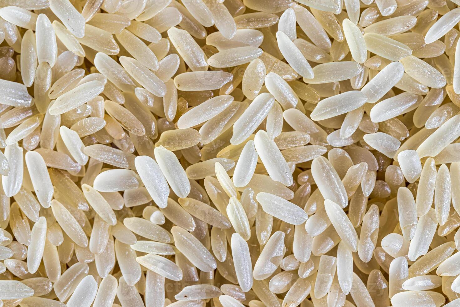 White rice grains background or texture. Gluten-Free and healthy vegeterian food. photo