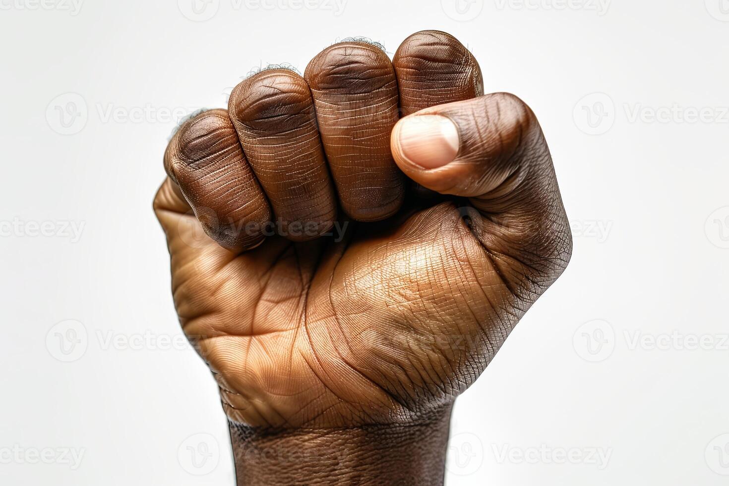 Somali freedom fist portrayed in minimalist style with available copy space. photo