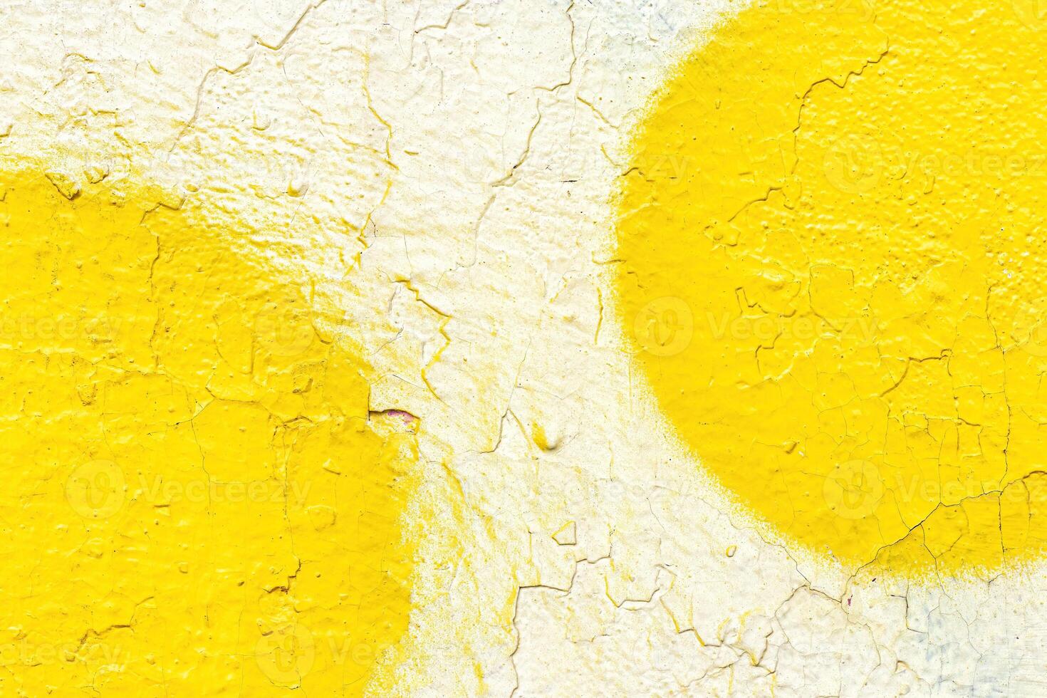 A fragment of colorful graffiti painted on a wall. Abstract urban background. photo