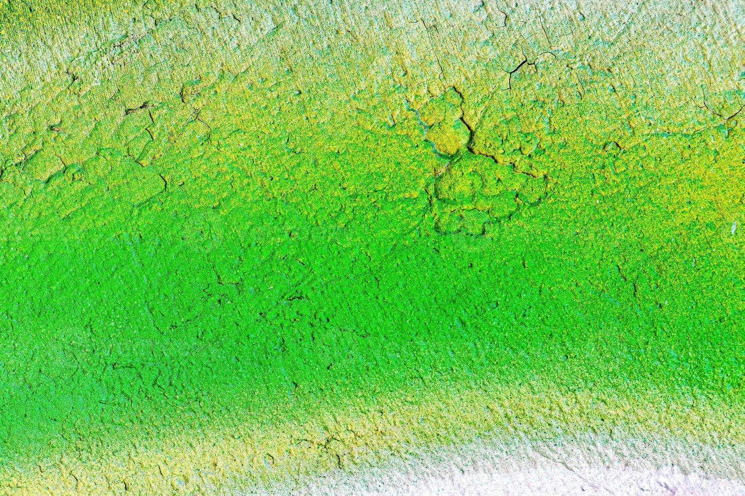 A fragment of colorful graffiti painted on a wall. Abstract urban background. photo