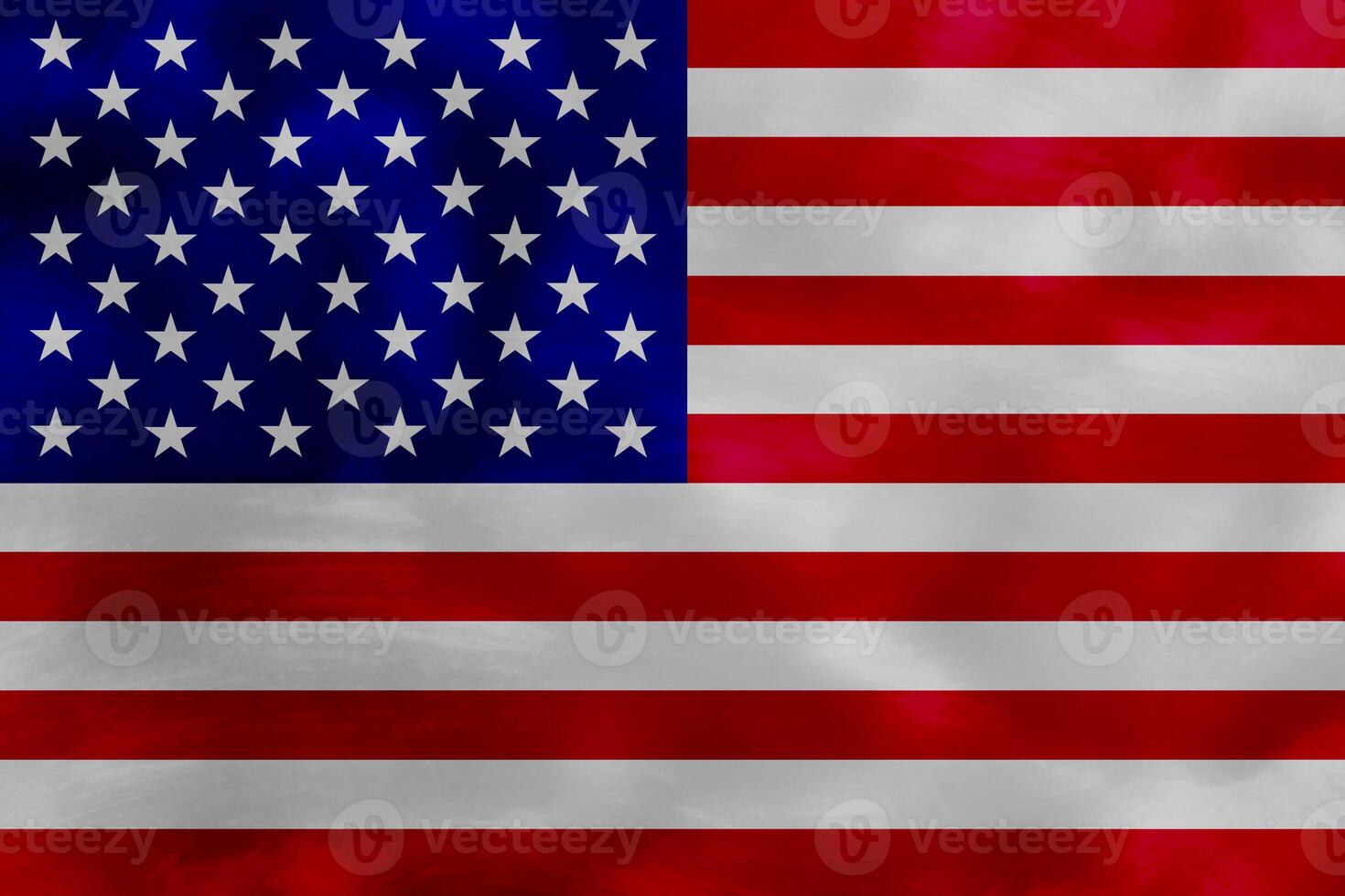 USA flag on grunge concrete wall backdrop. photo