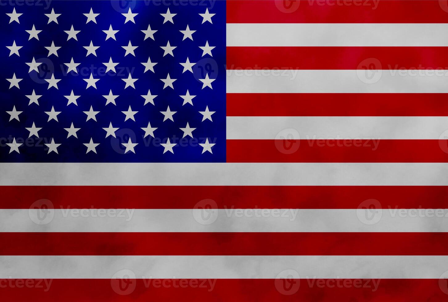 USA flag on grunge concrete wall backdrop. photo