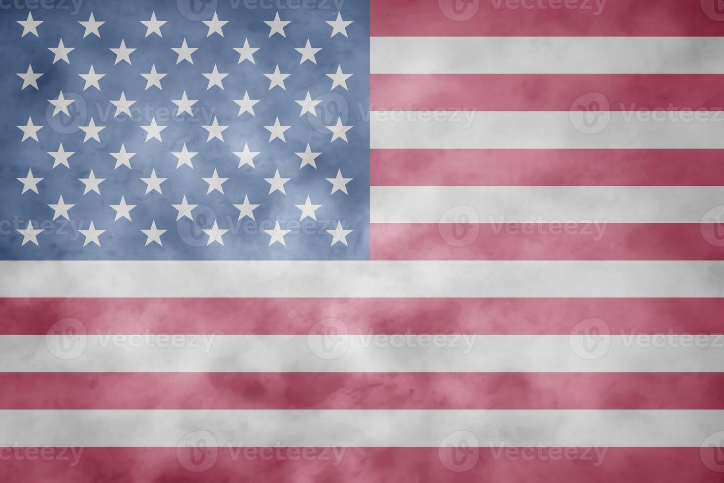 USA flag on grunge concrete wall backdrop. photo