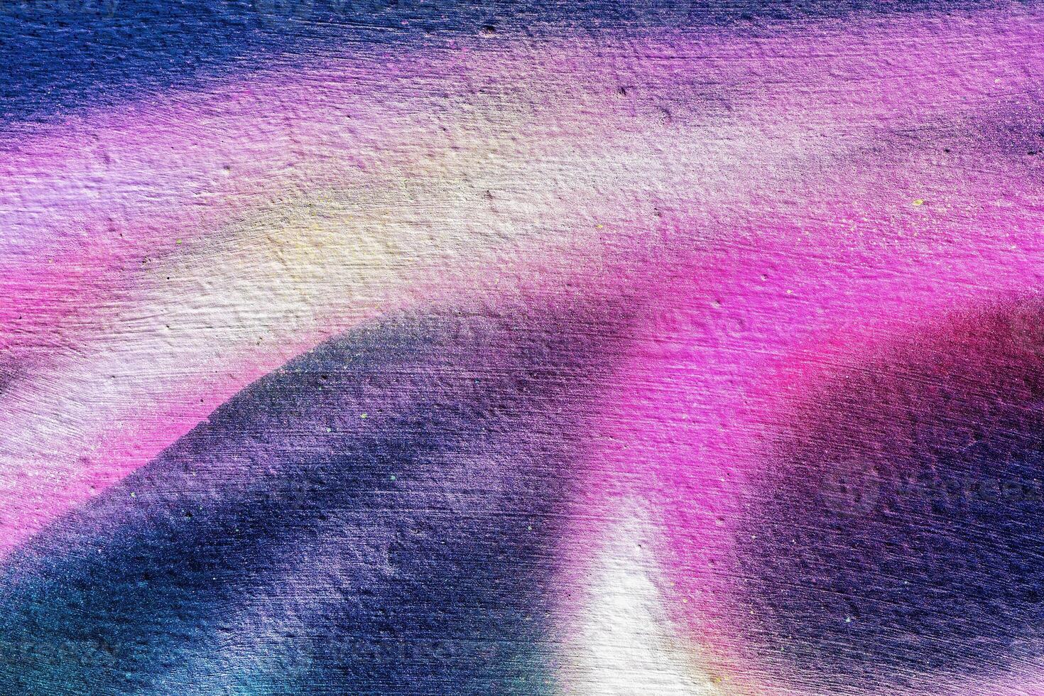 A fragment of colorful graffiti painted on a wall. Abstract urban background. photo