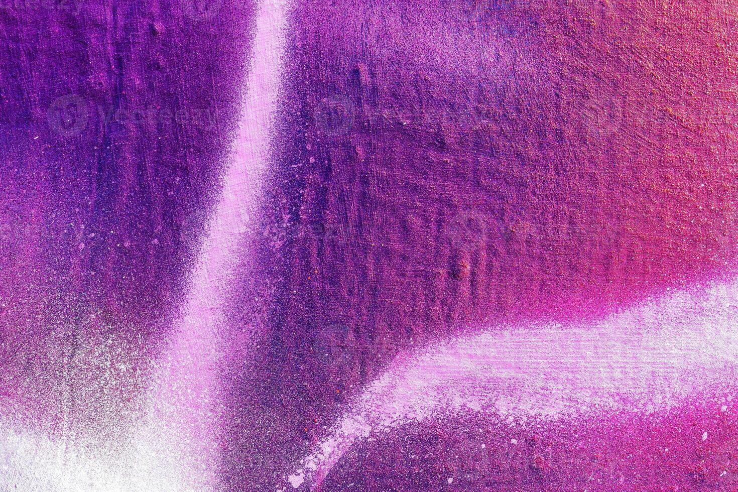 A fragment of colorful graffiti painted on a wall. Abstract urban background. photo