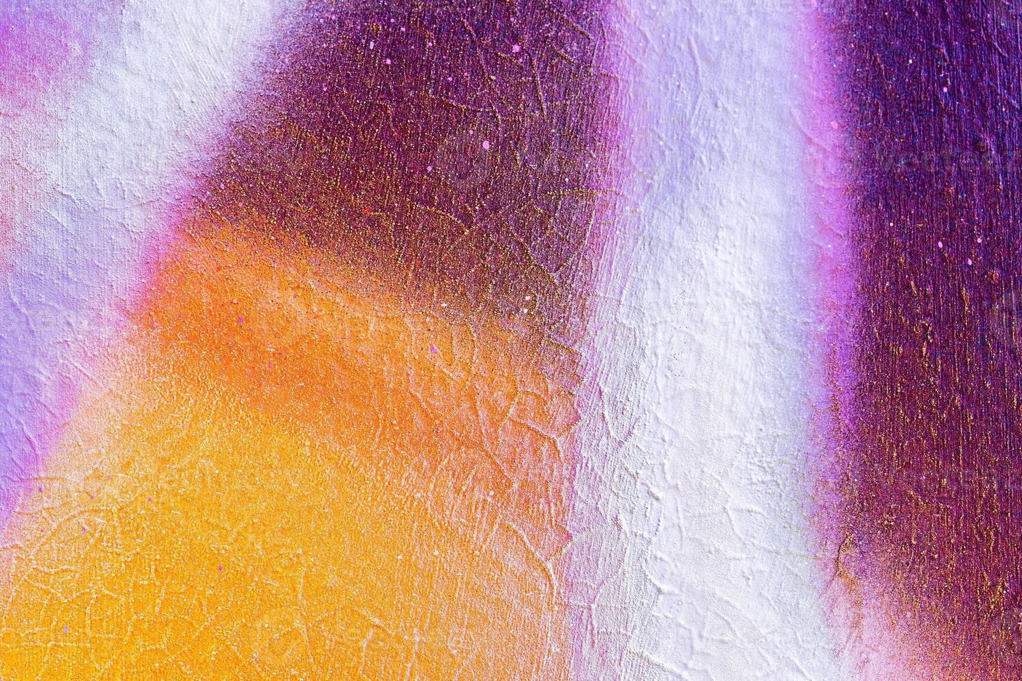 A fragment of colorful graffiti painted on a wall. Abstract urban background. photo
