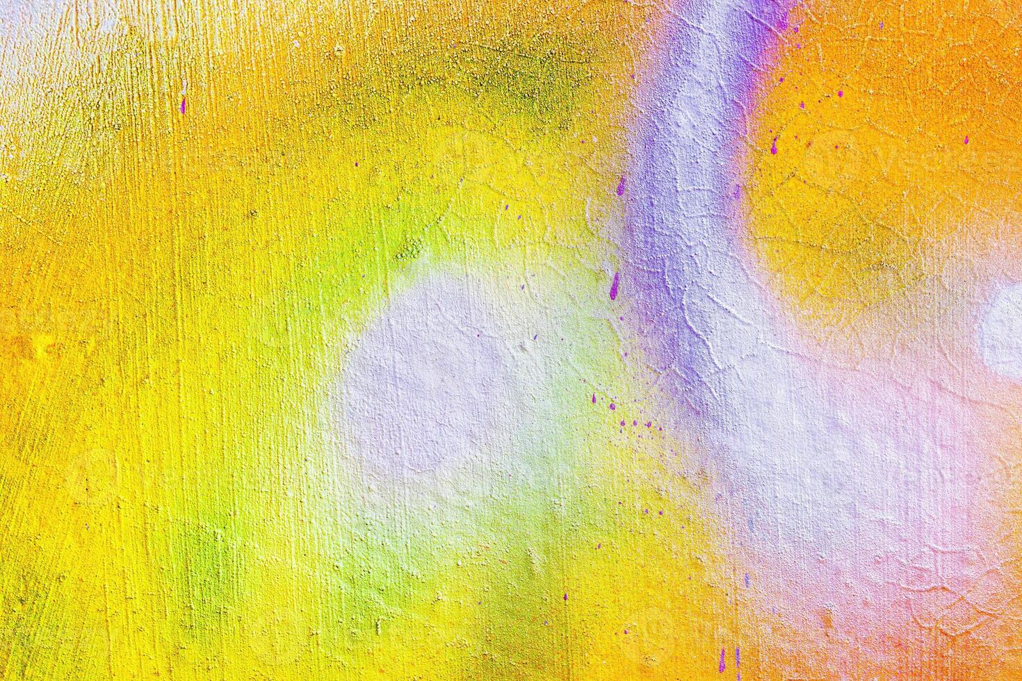 A fragment of colorful graffiti painted on a wall. Abstract urban background. photo